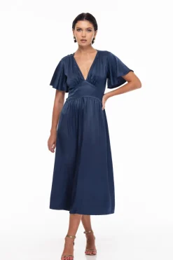 A Defining Moment Dress - Ash Blue