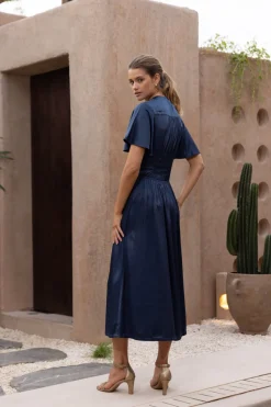A Defining Moment Dress - Ash Blue