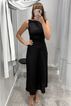 A Walk to Remember Dress - Black Linen