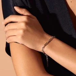 BLAK - Rosefield Chunky Chain Bracelet Silver