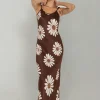 Bow Slip - Choc with White/Alyssa Nude/Black Peppa Hart Floral