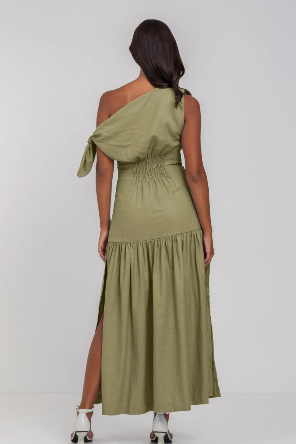 Dhalia Dress - Crispy Moss