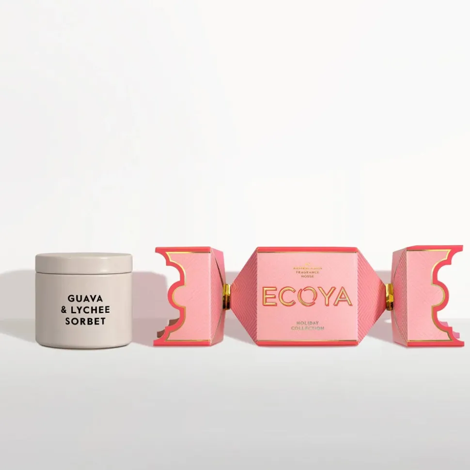 Ecoya - Holiday - Guava & Lychee Sorbet Tin Candle Bon Bon - 45g