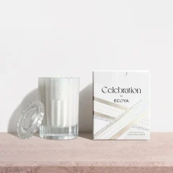 ECOYA - White Musk & Warm Vanilla Mini Celebration Candle - 80g Soy Candle