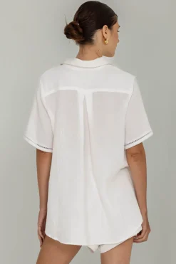 Felix Shirt - Ivory with Pink Peppa Hart Flower