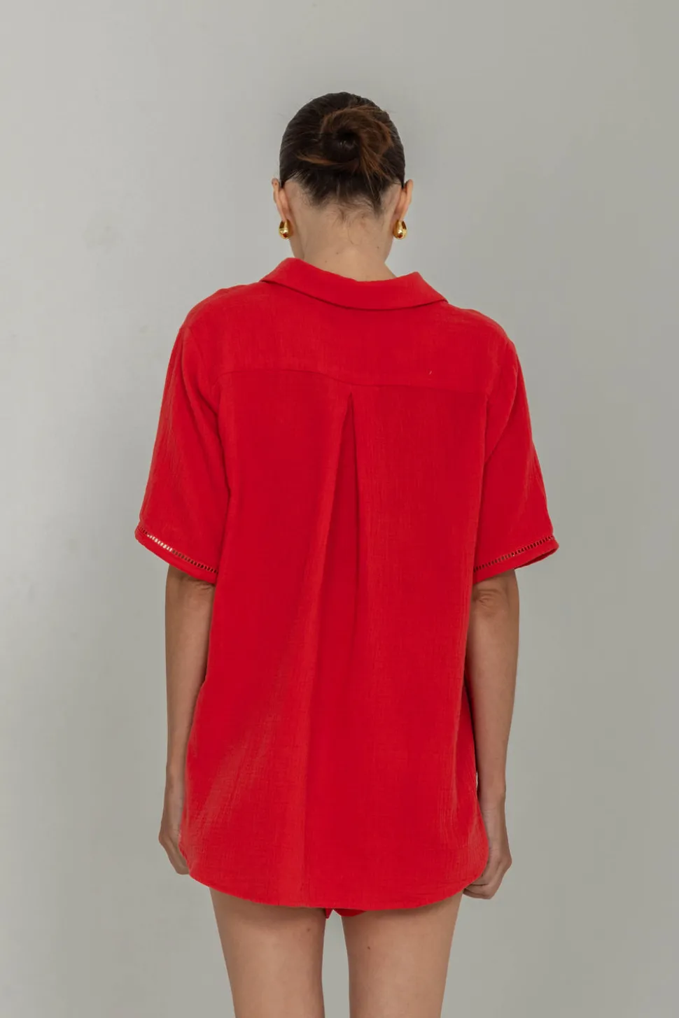 Felix Shirt - Red with Peppa Hart Flower
