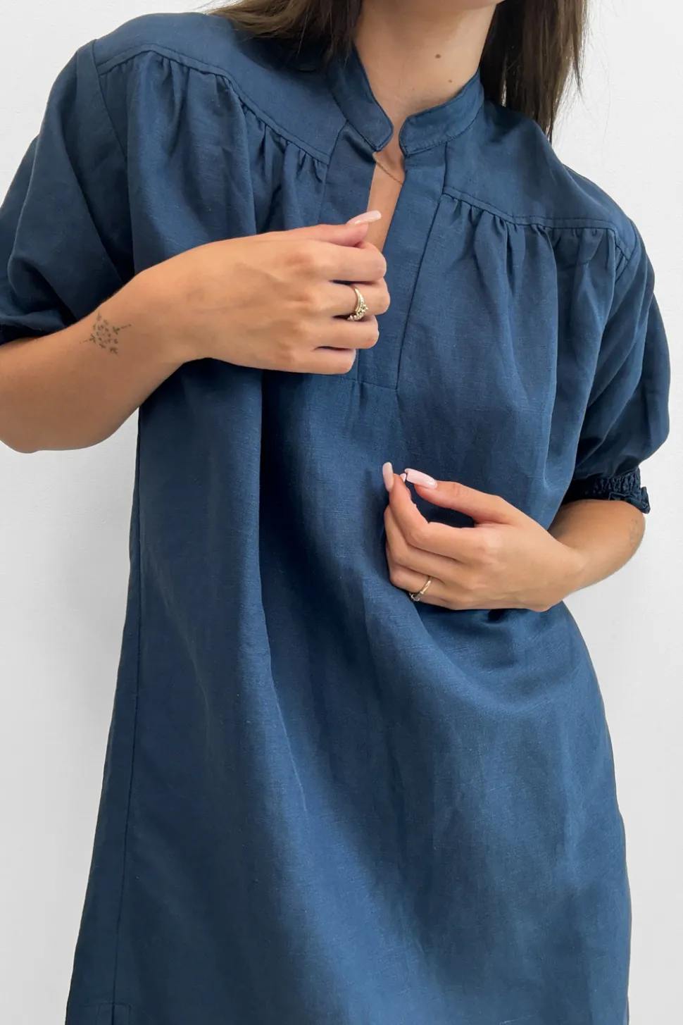 First Spark Dress - Denim Blue