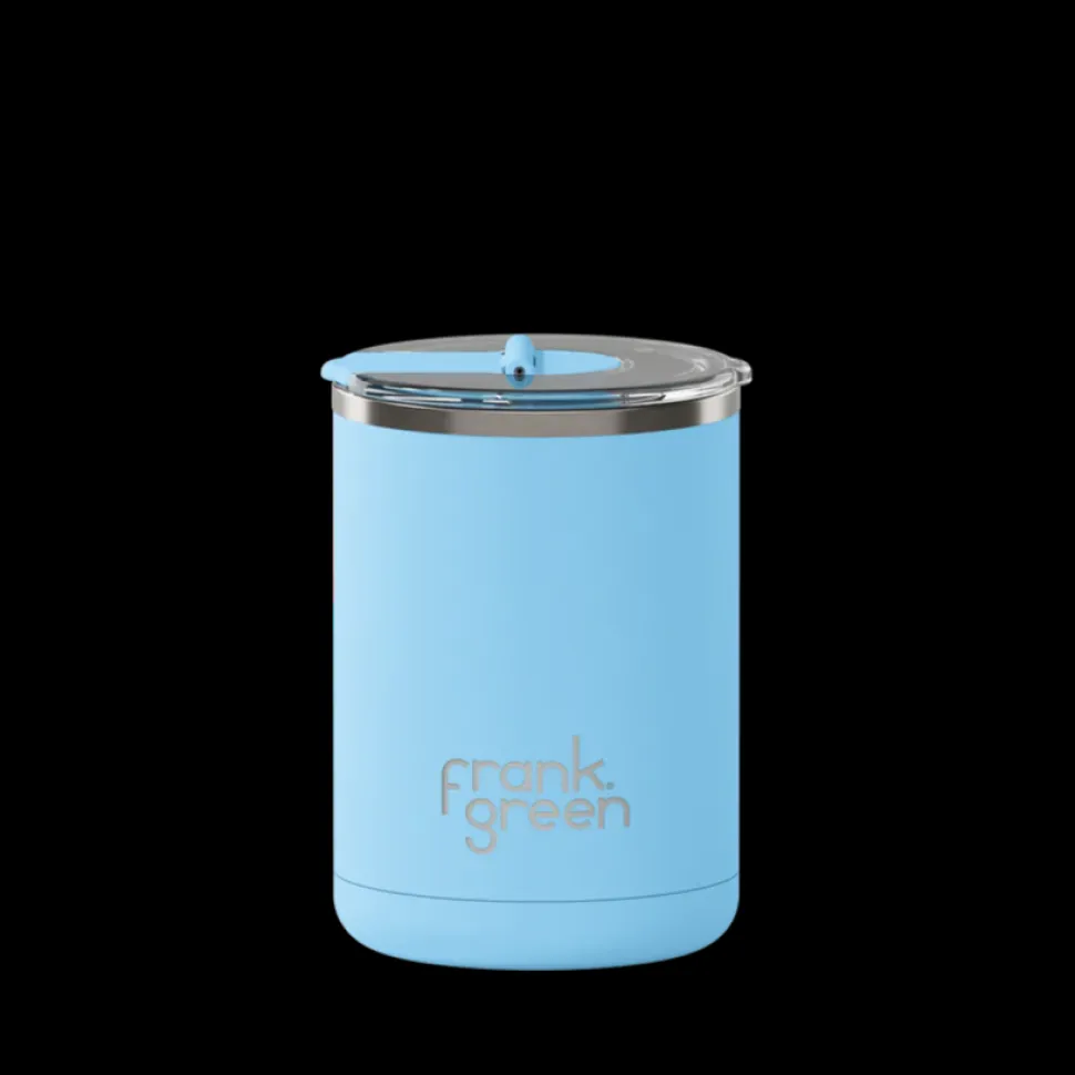 Frank Green - 12oz Ceramic Coffee Cup with Hinged Lid - Sky Blue
