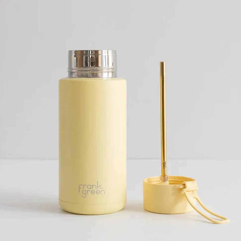 Frank Green - 34oz Reusable Bottle (straw) - Buttermilk
