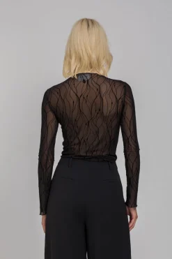 Gigi Top - Black Vines