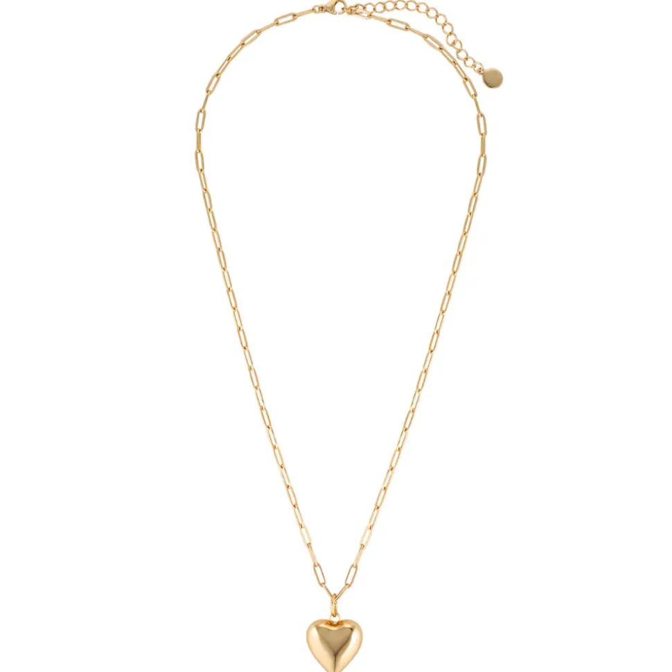 GIMME - Ella Puffy Heart Necklace - Gold