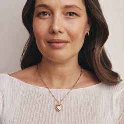 GIMME - Ella Puffy Heart Necklace - Gold
