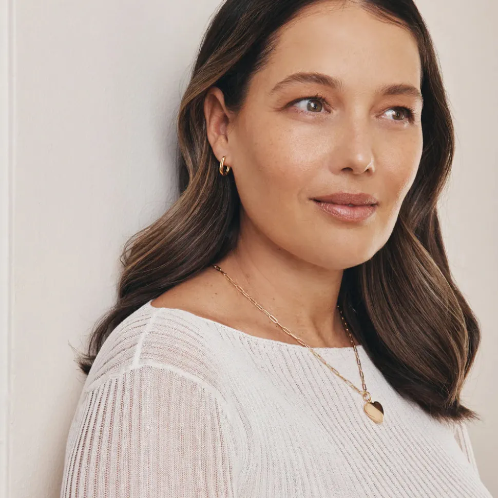 GIMME - Ella Puffy Heart Necklace - Gold
