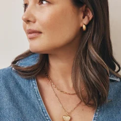 GIMME - Ella Puffy Heart Necklace - Gold