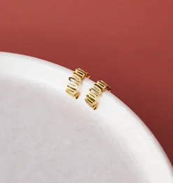 GIMME - Leigh Wavy Gold Hoops