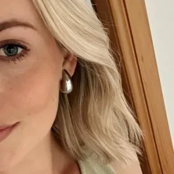 GIMME - Penelope Drop Silver Earrings