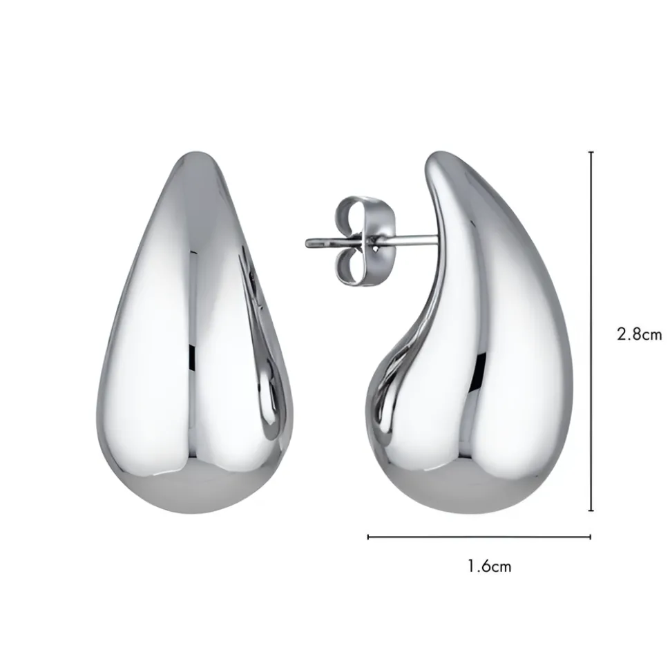 GIMME - Penelope Drop Silver Earrings
