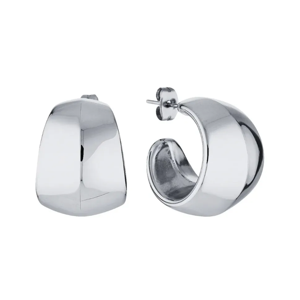 GIMME - Piper Chunky Silver Hoop Earrings