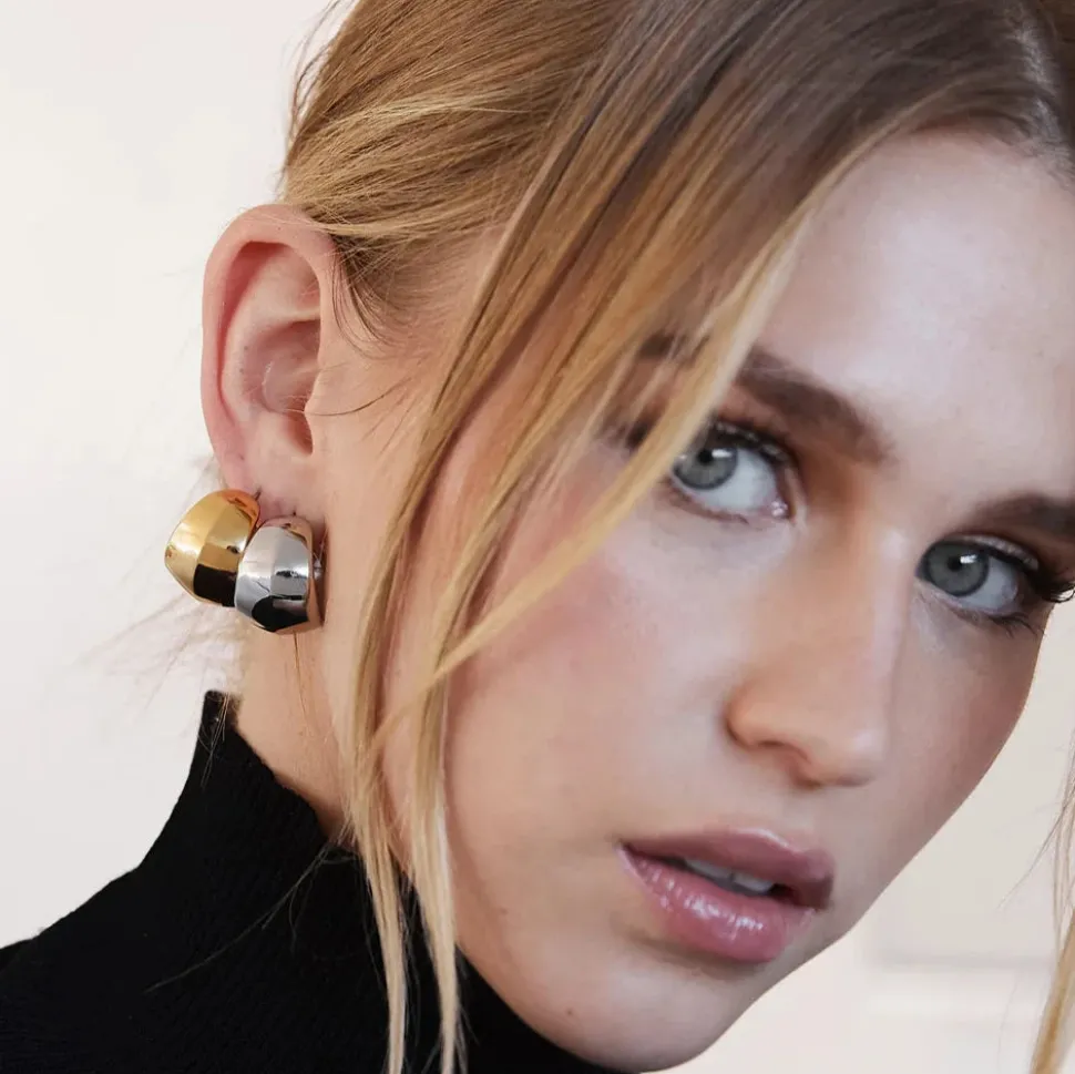 GIMME - Piper Chunky Silver Hoop Earrings