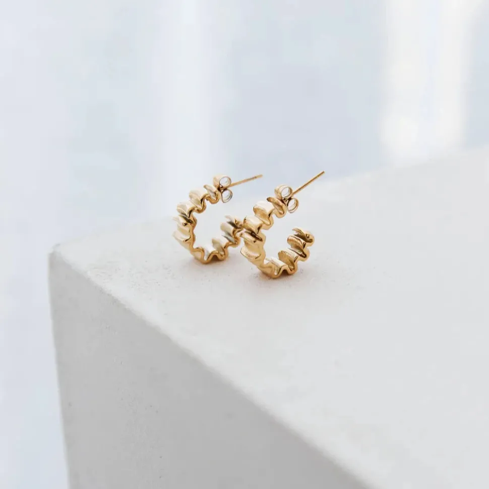 GIMME - Poppy Wrinkle Hoop Earrings