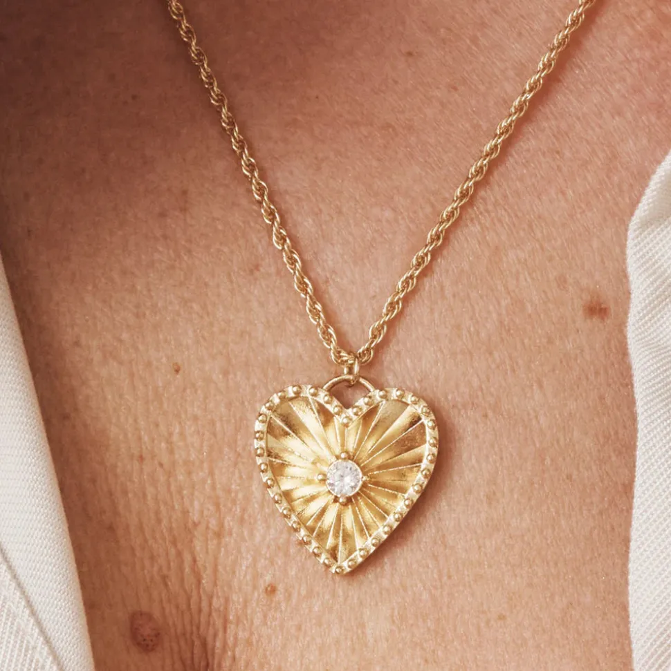 Gimme - Sophie Heart Pendant Necklace - Gold