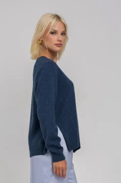 Helios Light Jumper - Denim Blue Marle