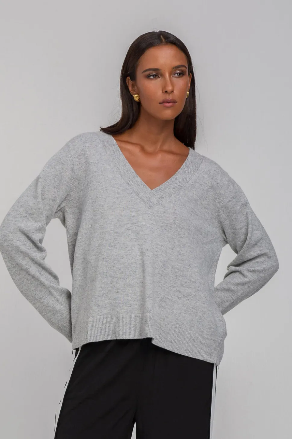 Helios Light Jumper - Light Grey Marle