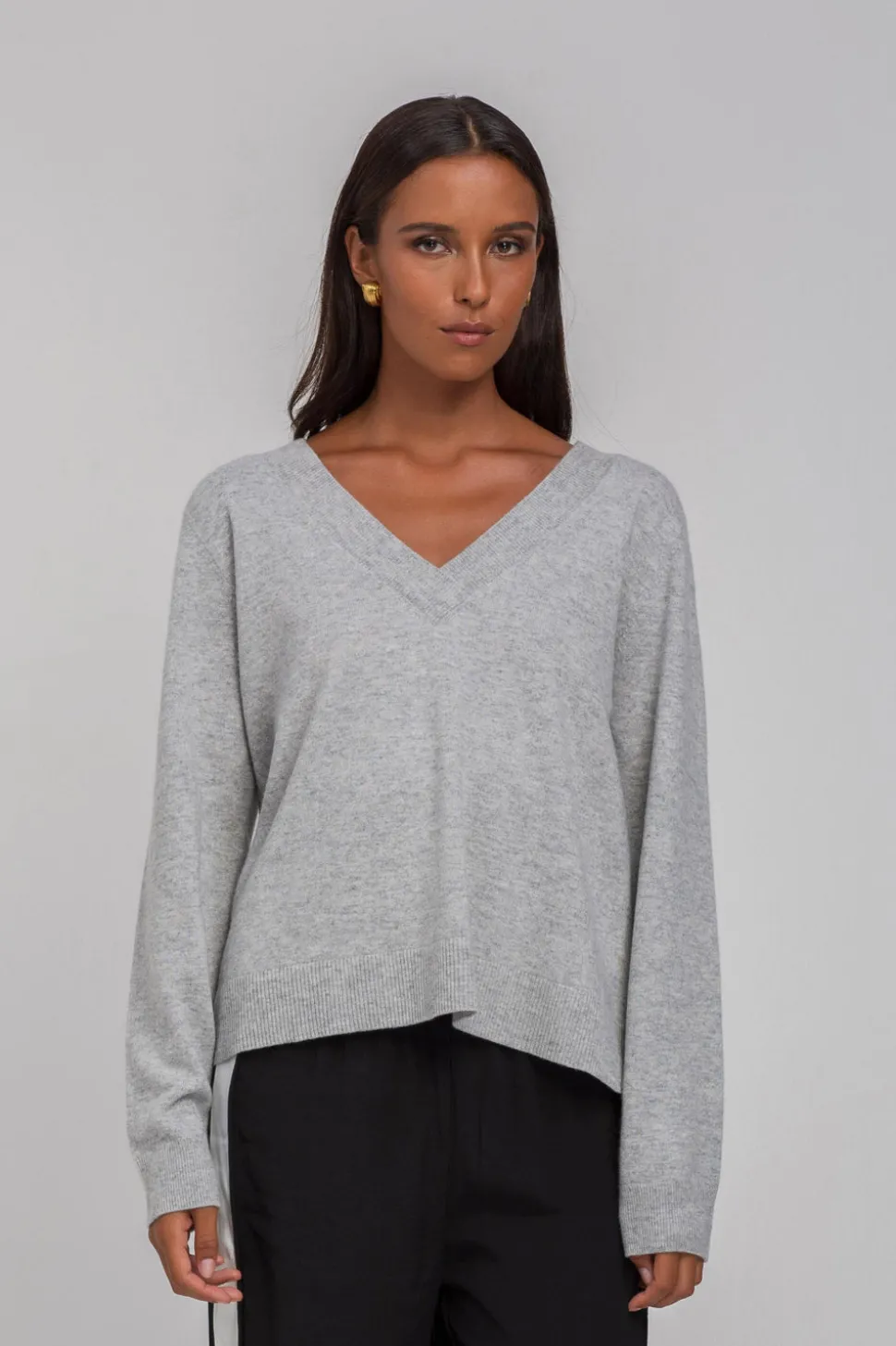 Helios Light Jumper - Light Grey Marle