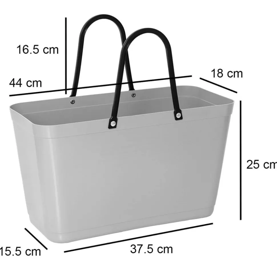 Hinza - Green Plastic Bag - Dusty Pink