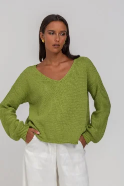 Keep Me Close Sweater - Apple