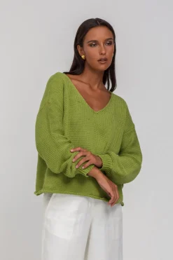 Keep Me Close Sweater - Apple