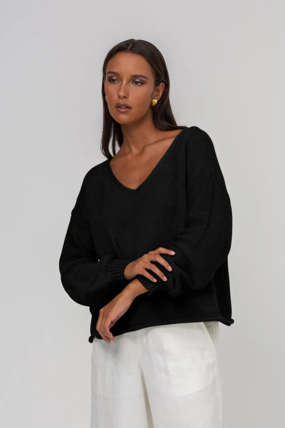 Keep Me Close Sweater - Black