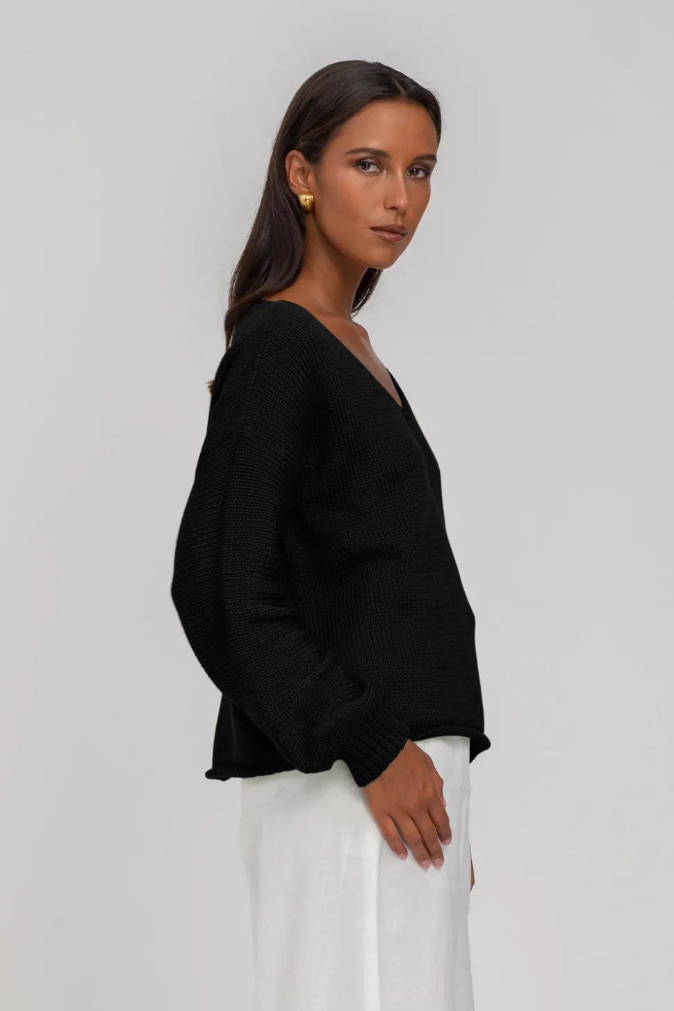 Keep Me Close Sweater - Black