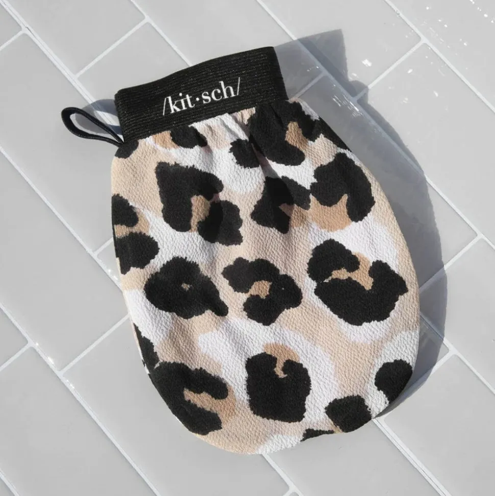 Kitsch Eco-Friendly Exfoliating Glove - Leopard
