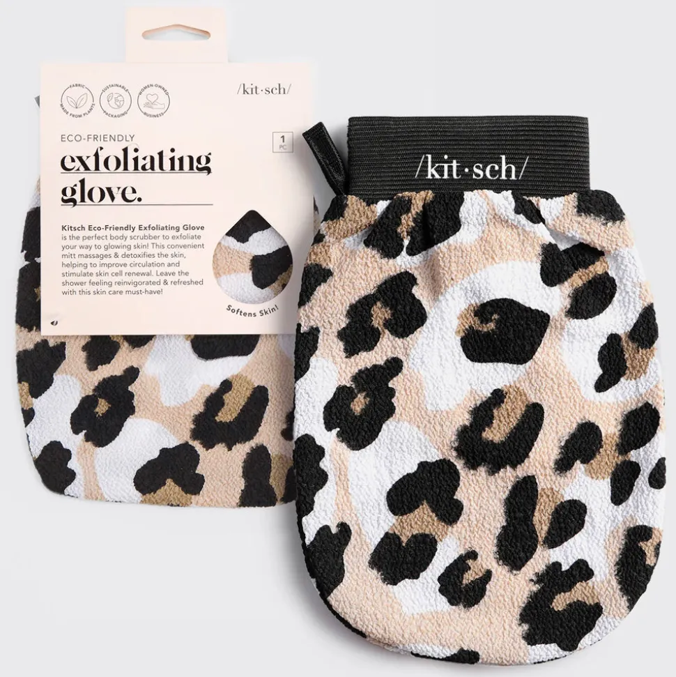 Kitsch Eco-Friendly Exfoliating Glove - Leopard