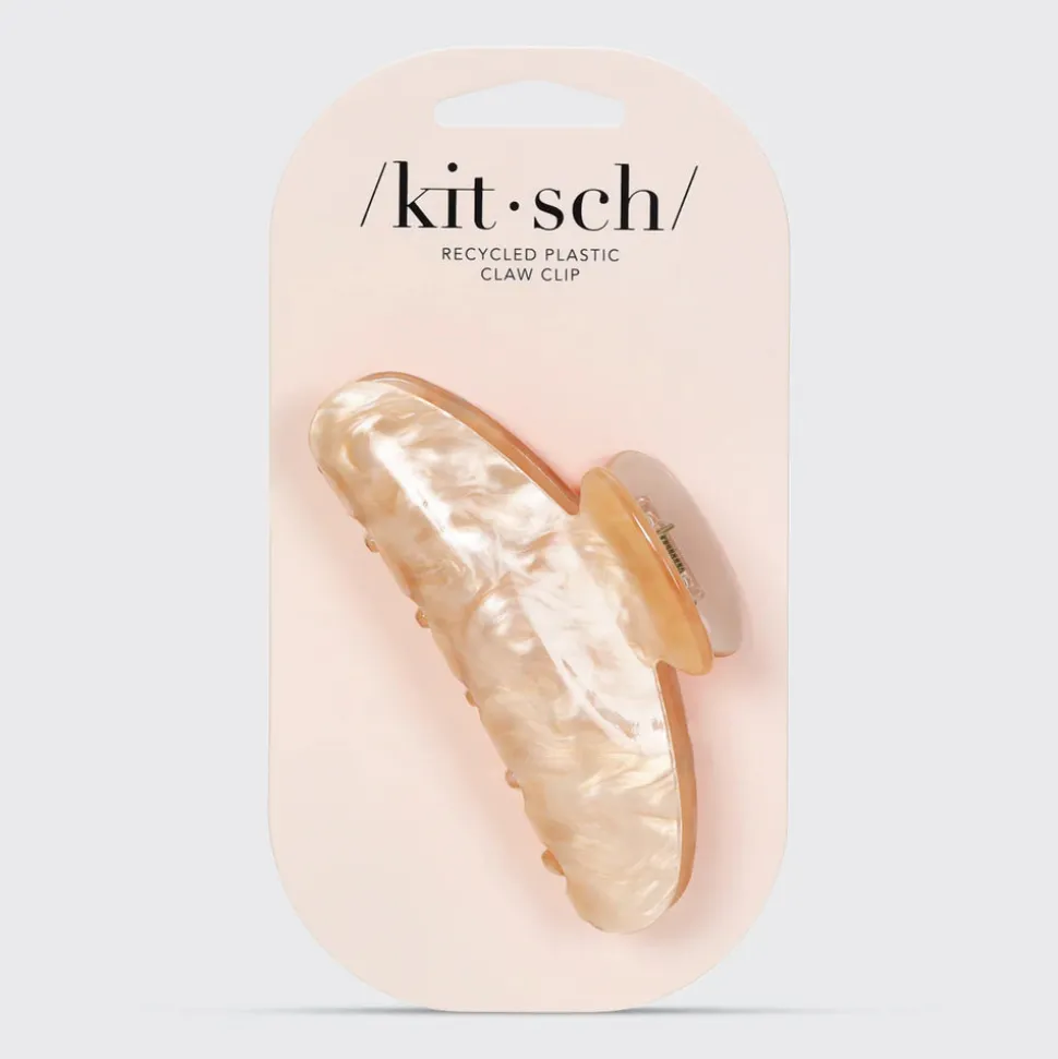 Kitsch Recycled Plastic Marble Claw Clip - Blond