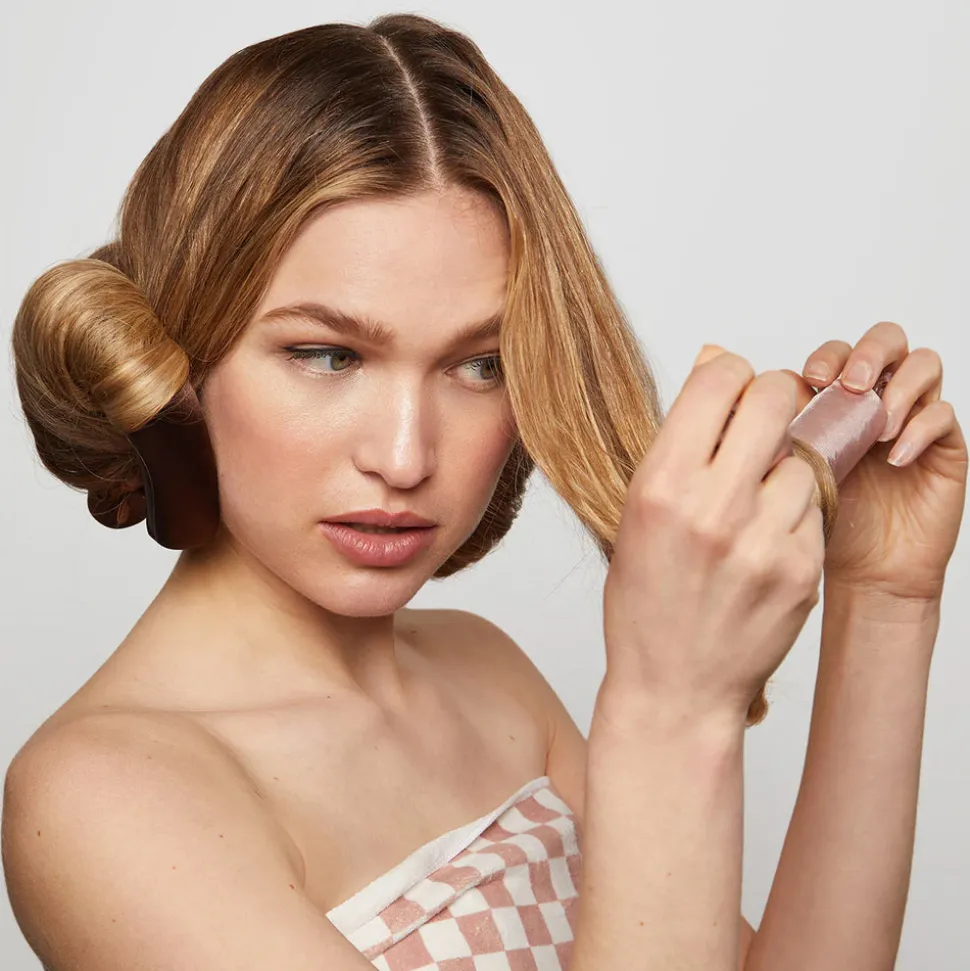 Kitsch Satin Jumbo Flexi Rods 4pc - Rosewood