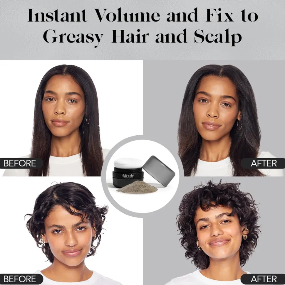 Kitsch Volumizing Rice Protein Dry Shampoo - For Dark Hair