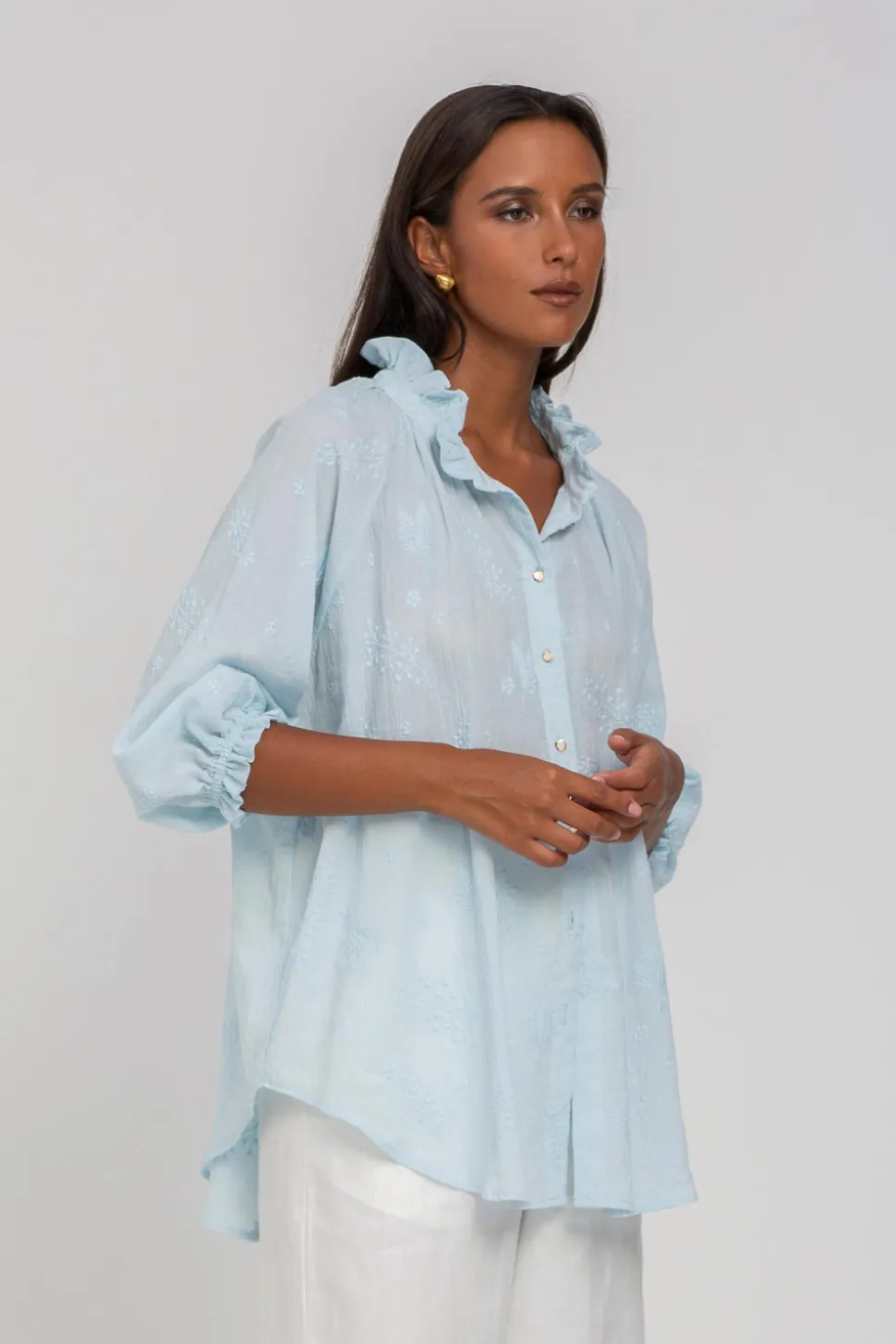 Margaret Top - Baby Blue