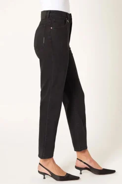 Neuw - Lola Mom Jean - Jet Black Earth