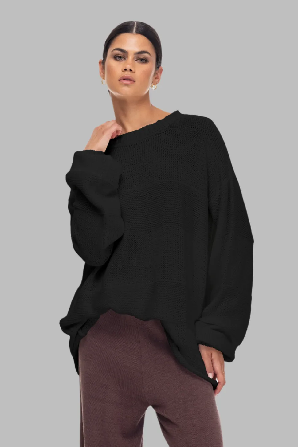 Open My Heart Jumper - Black
