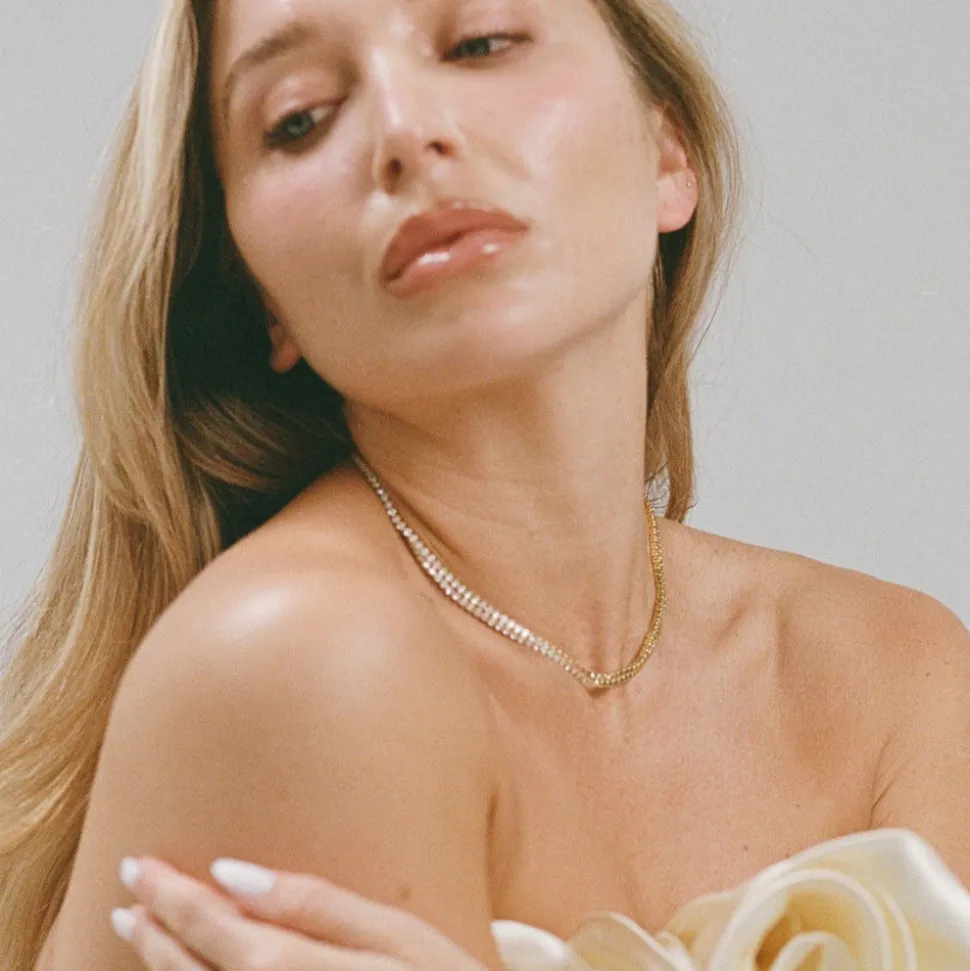 Porter Jewellery - Baby Celestial Necklace- Gold/Clear