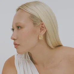 Porter Jewellery - Baby Cushion Earrings- Gold