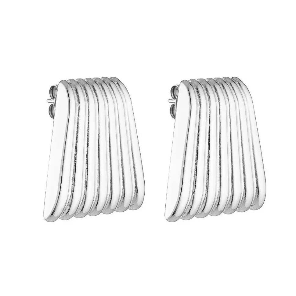 Porter Jewellery - Caterpillar Earrings - Silver