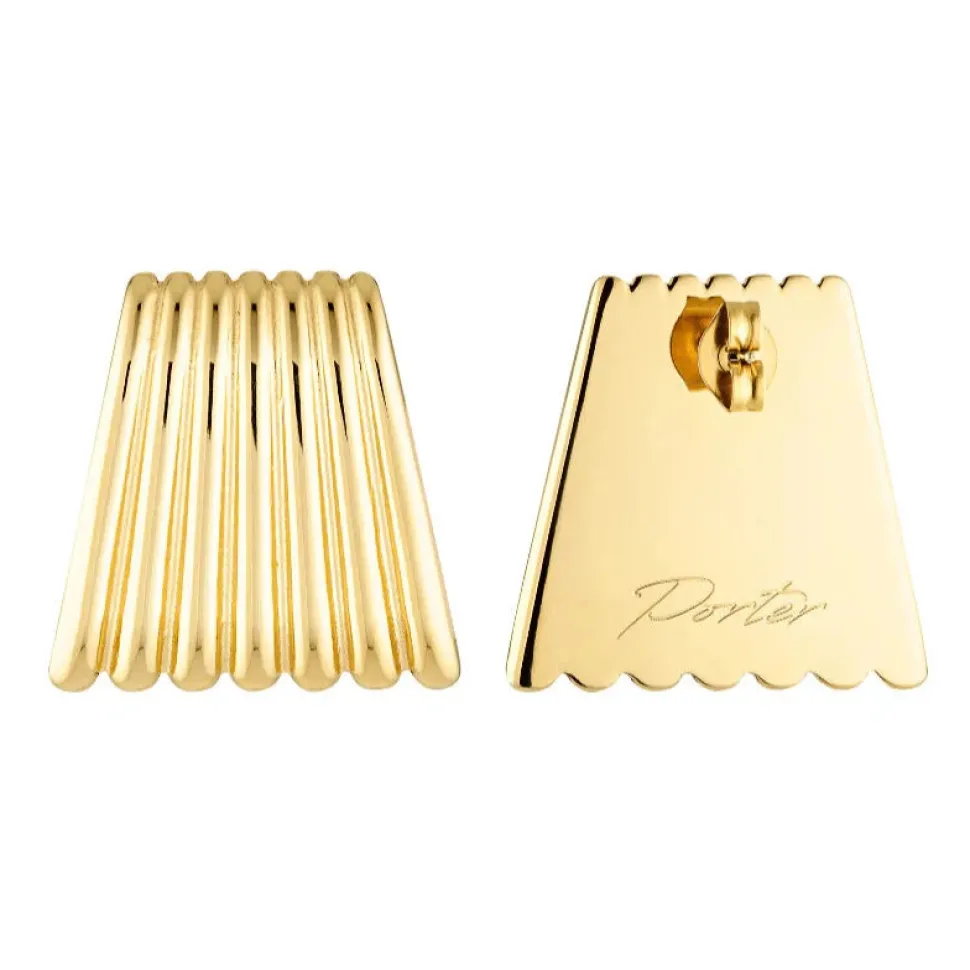 Porter Jewellery - Caterpillar Earrings - Gold