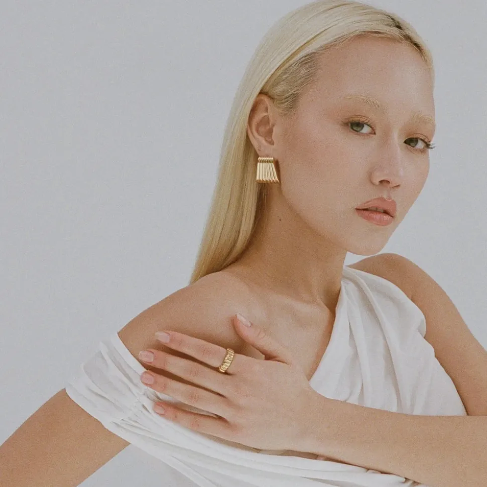 Porter Jewellery - Caterpillar Earrings - Gold