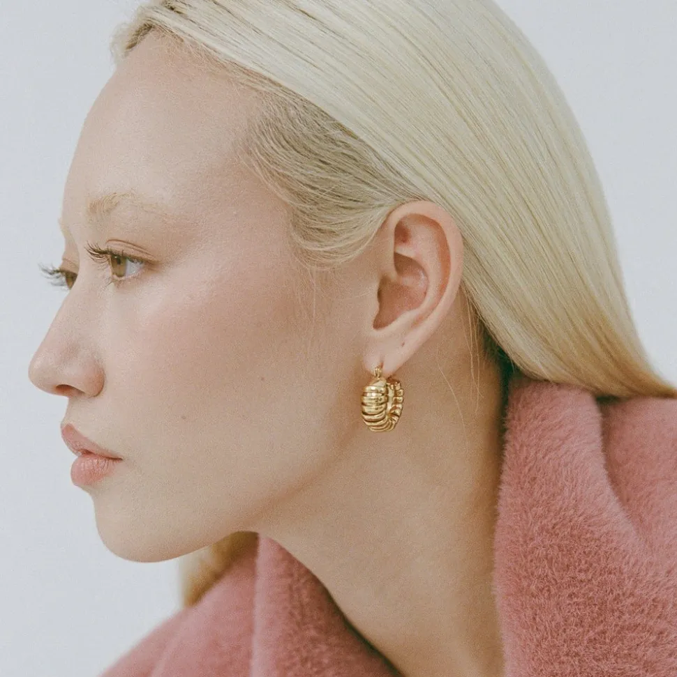 Porter Jewellery - Turtle Hoops - Gold