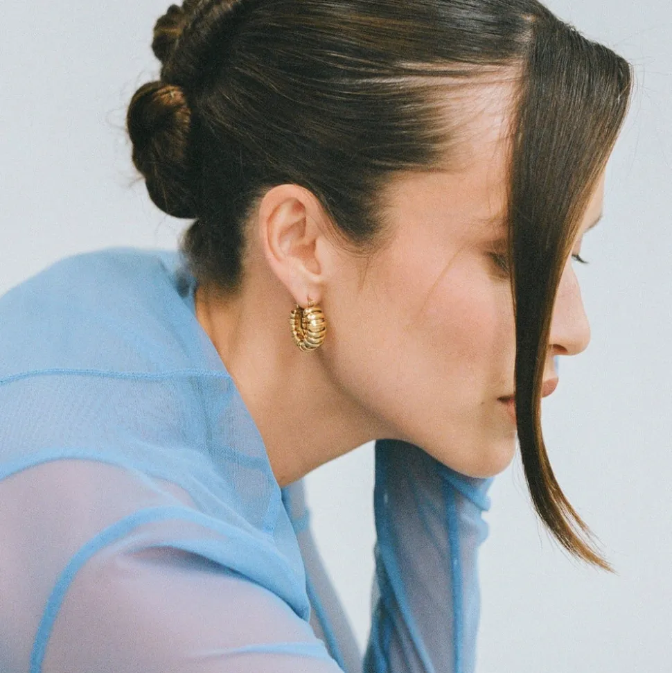 Porter Jewellery - Turtle Hoops - Gold