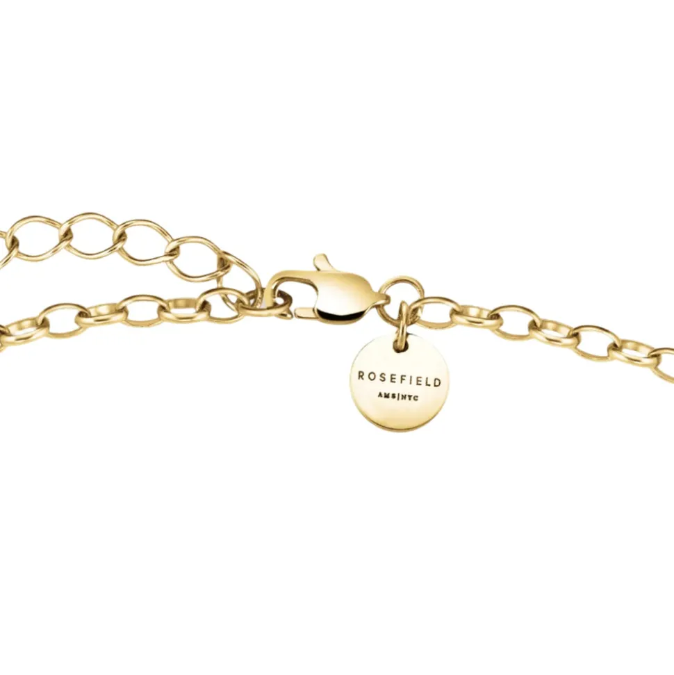 Rosefield Chunky Bow Link Studs Bracelet - Gold