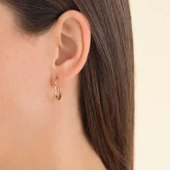 Rosefield Large Hoops Gold
